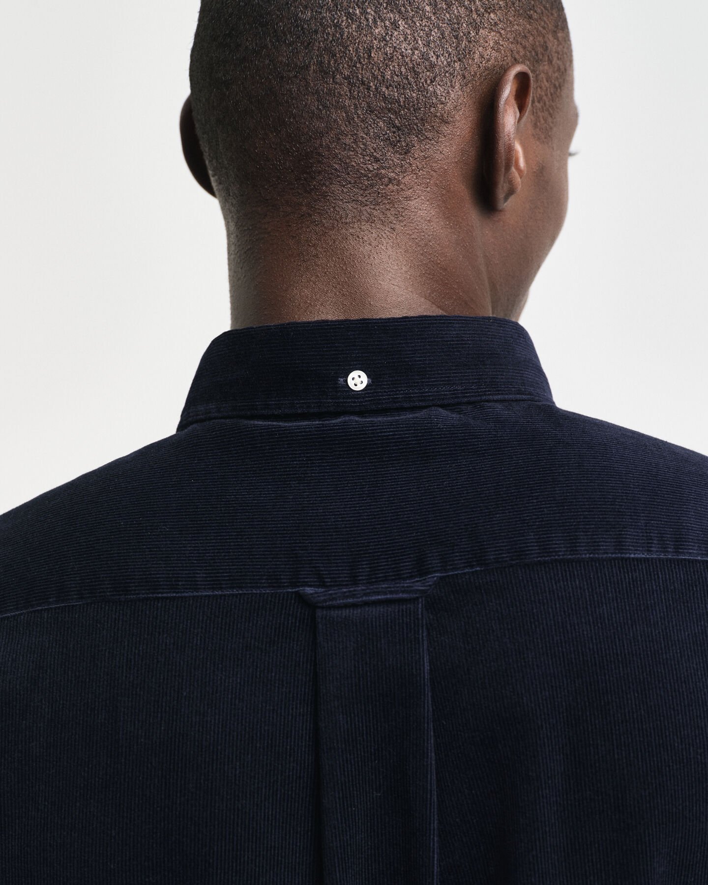 Regular fit skjorte af jernbanefløjl