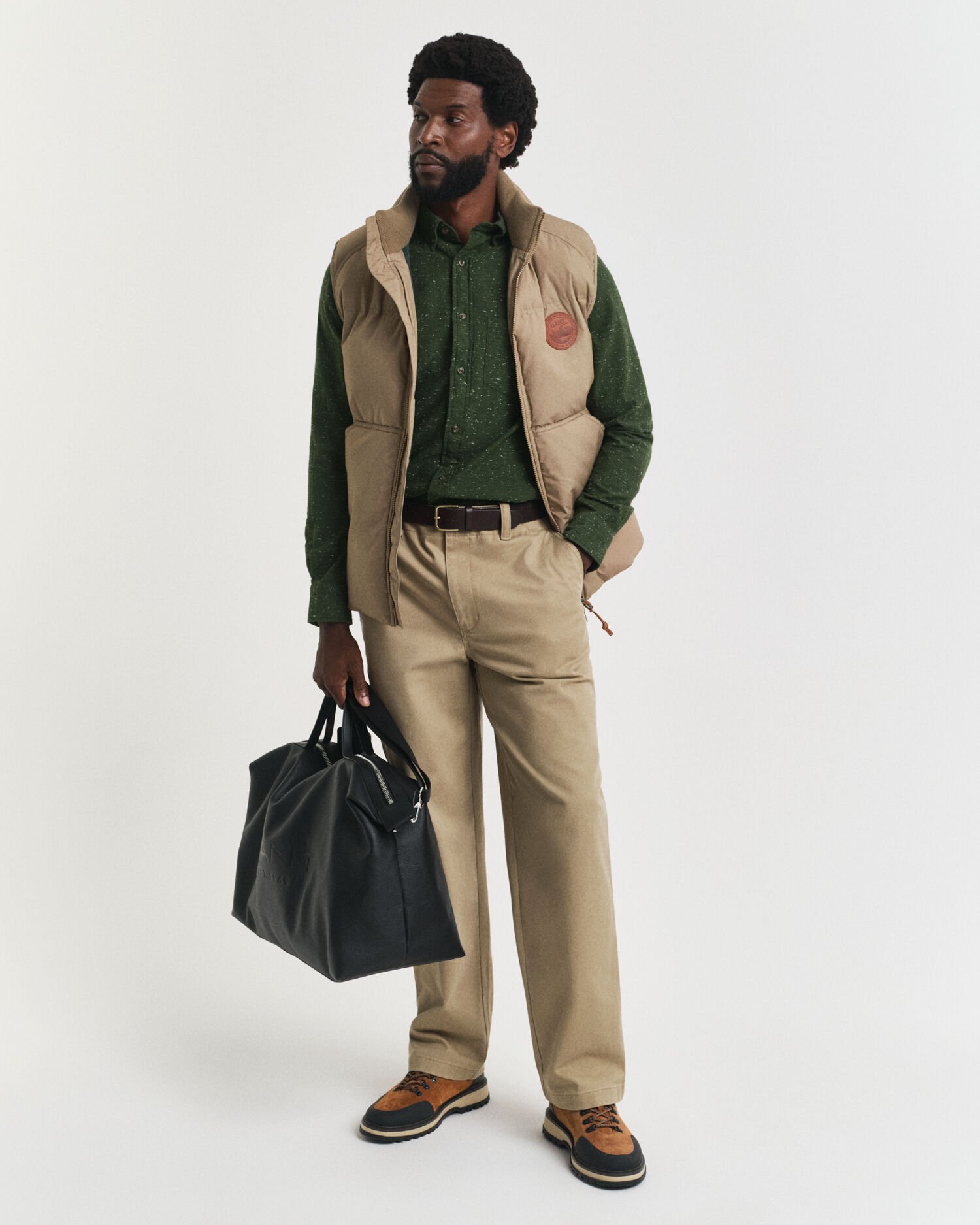 Regular fit flannelskjorte med nister