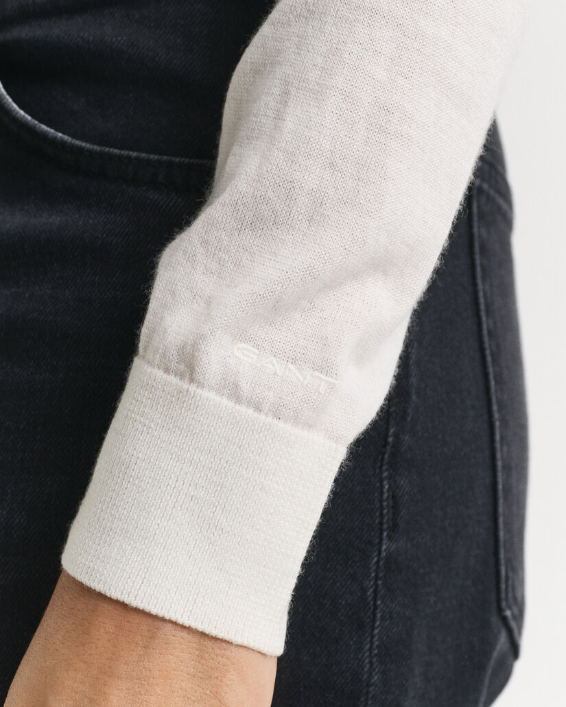 Sweater med V-hals sweater af ekstra fin merinould