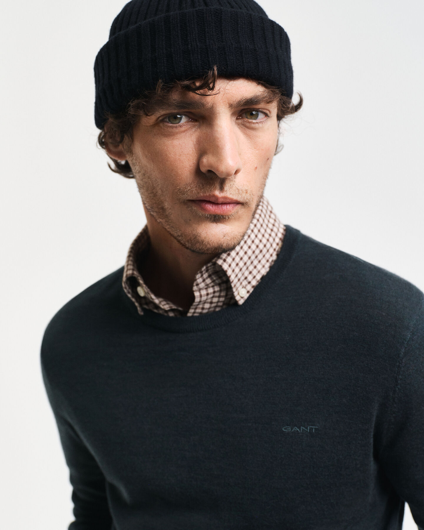 Crewneck sweater af ekstra fin merinould