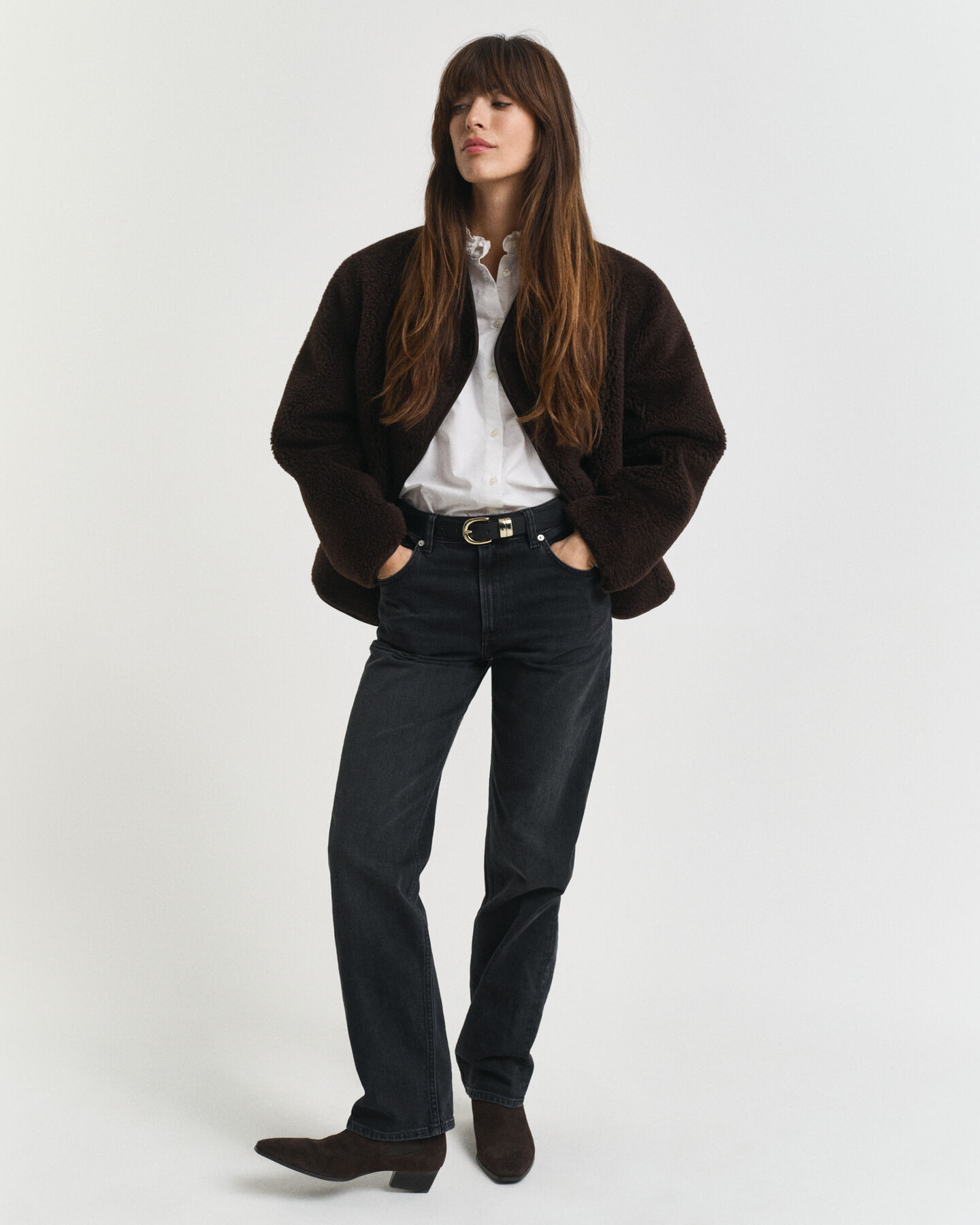 Jeans med lige ben og stræk