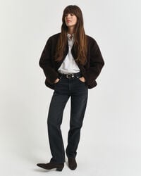 Jeans med lige ben og stræk