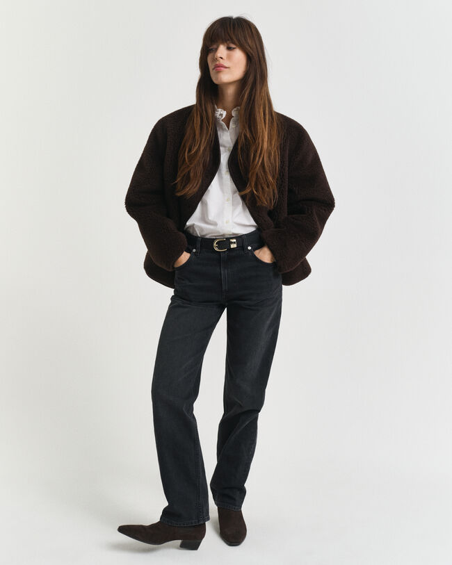 Jeans med lige ben og stræk