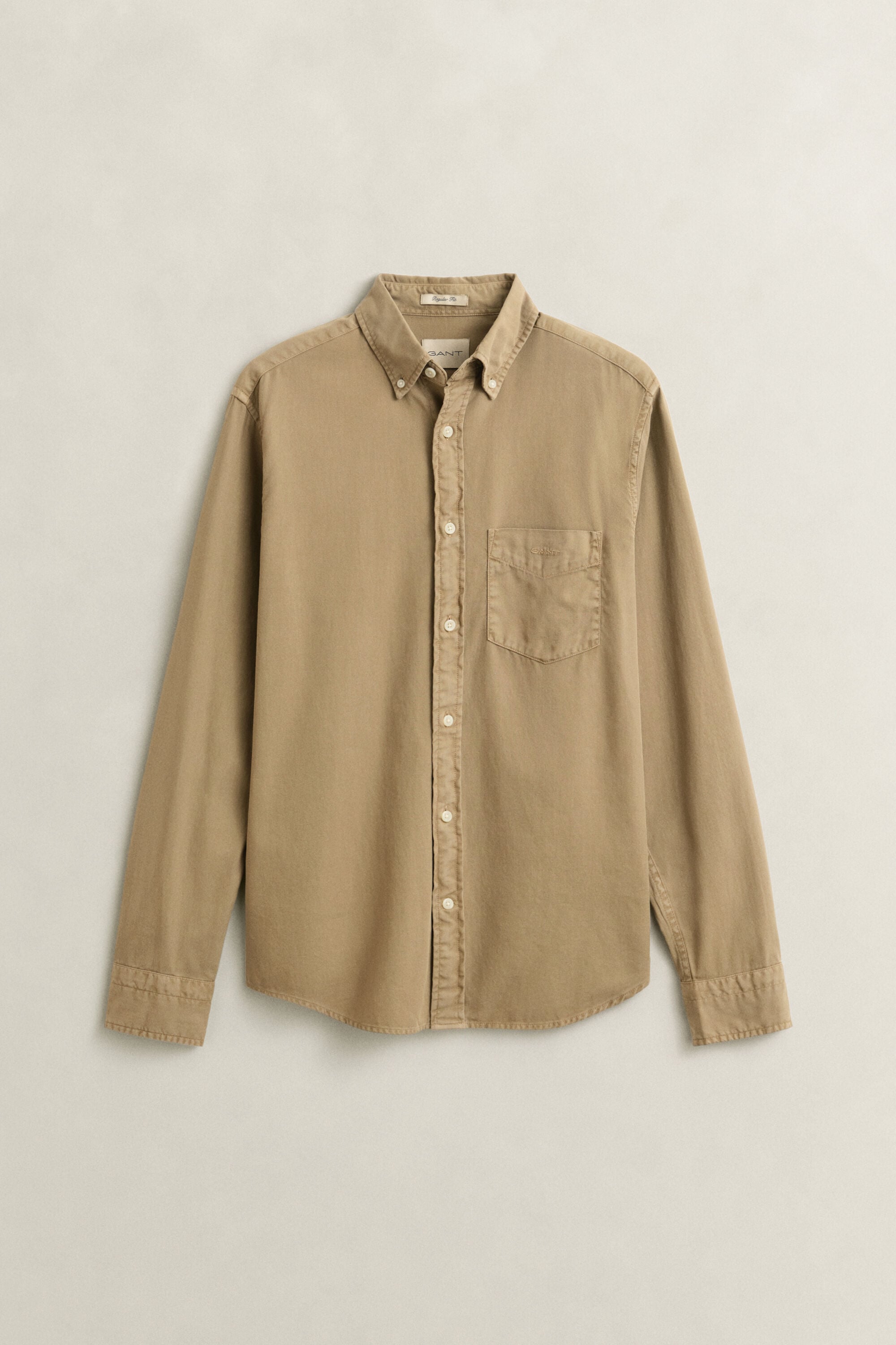 Regular fit skjorte af twill