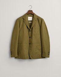 Regular fit blazer af bomuld