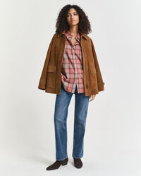 Relaxed fit ternet flannelskjorte