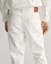 Loose fit hvide jeans