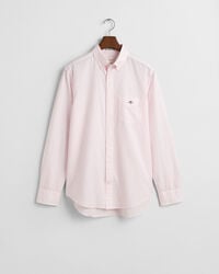 Regular fit klassisk stribet poplin-skjorte