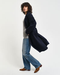 Klassisk uldfrakke med skræddersyet pasform