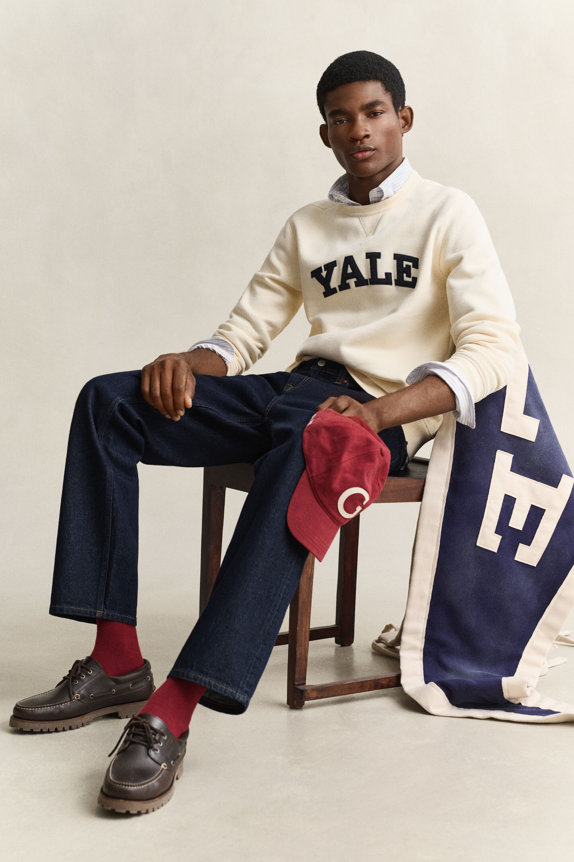 Gant x Yale sweatshirt med crewneck