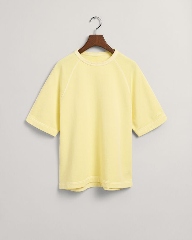 Sunfaded kort&aelig;rmet sweatshirt