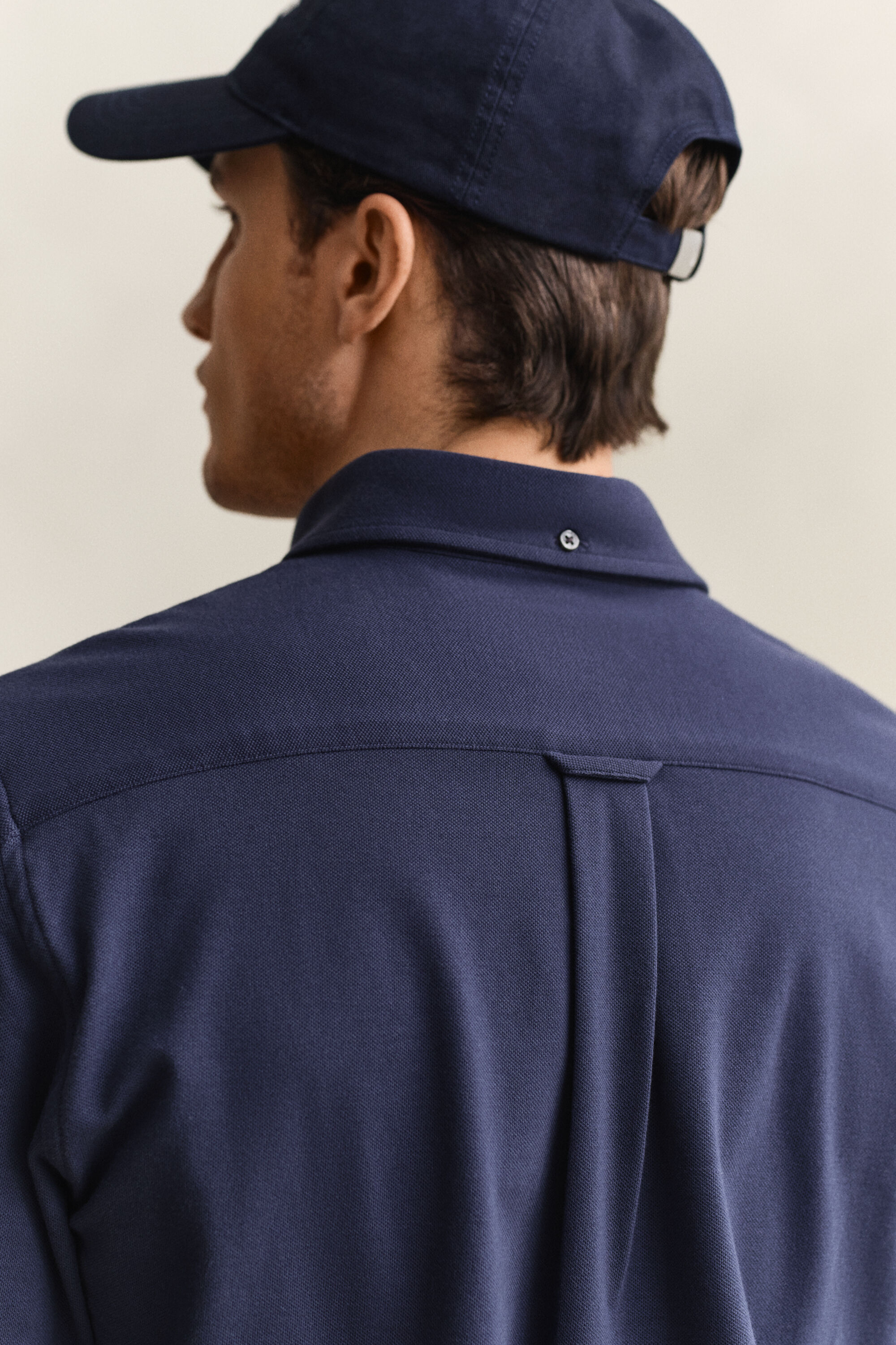 Jersey skjorte med stræk i piqué