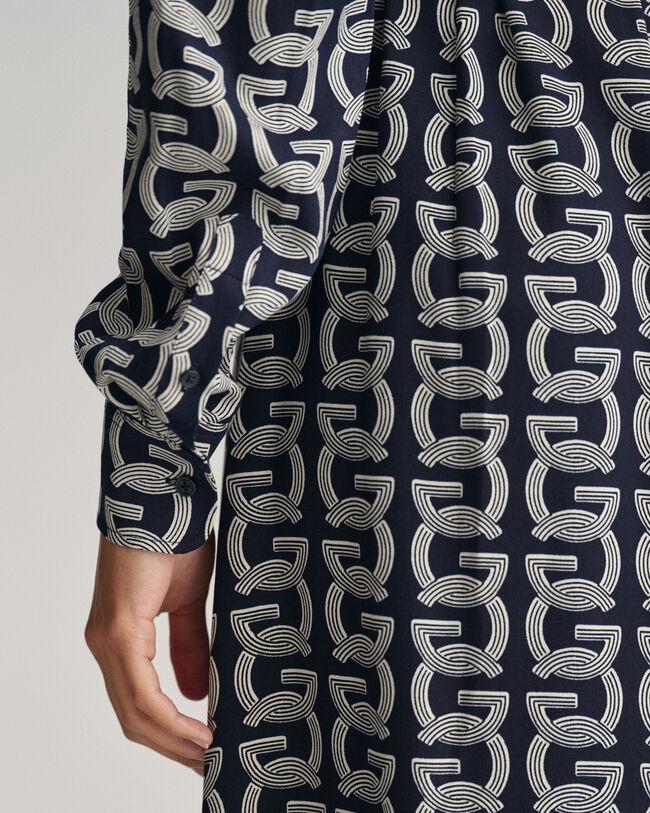 G Patterned skjortekjole