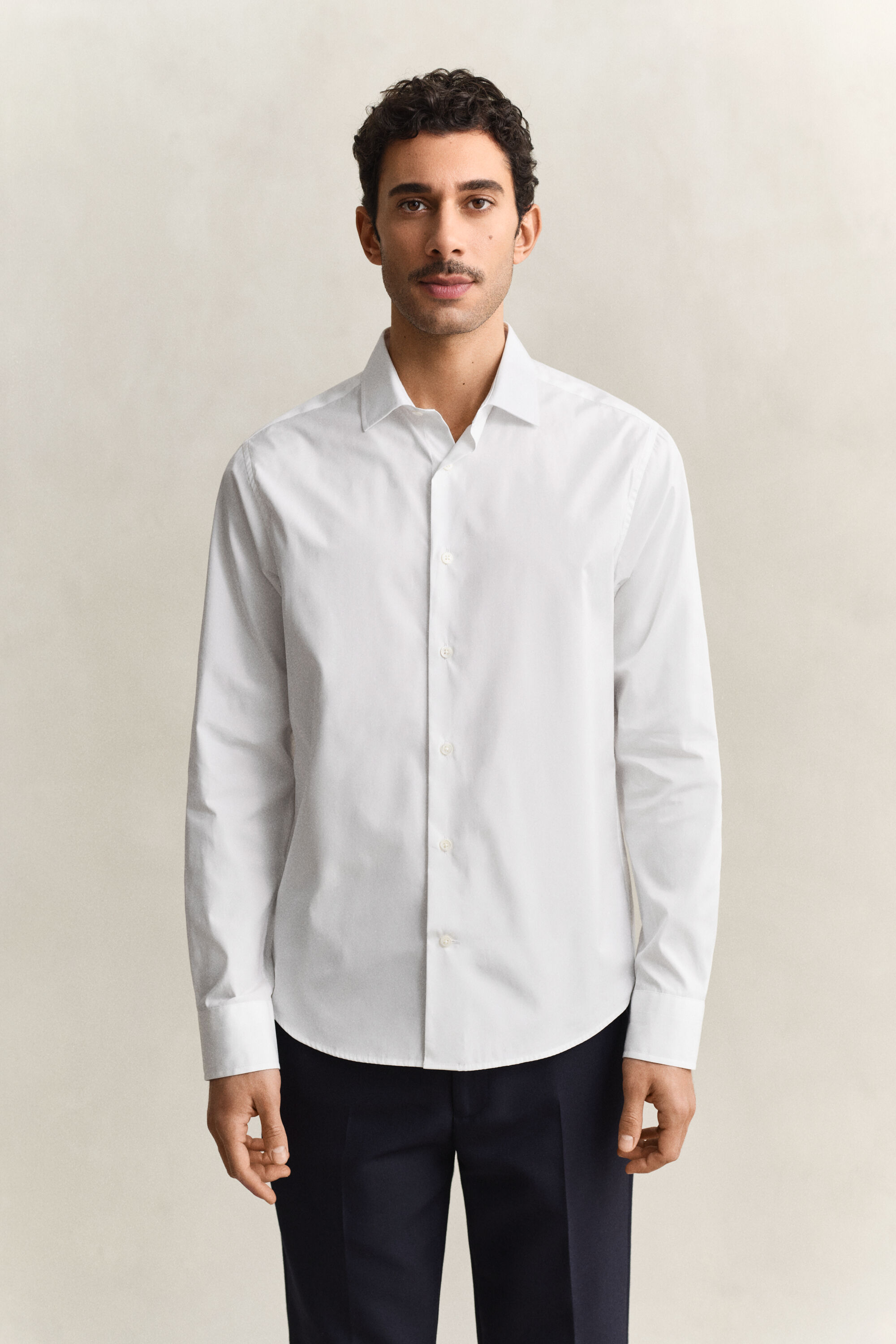 Elegant poplin-skjorte