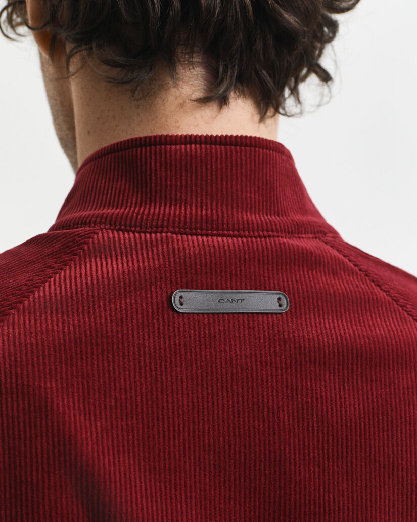 Harrington jakke i jernbanefløjl