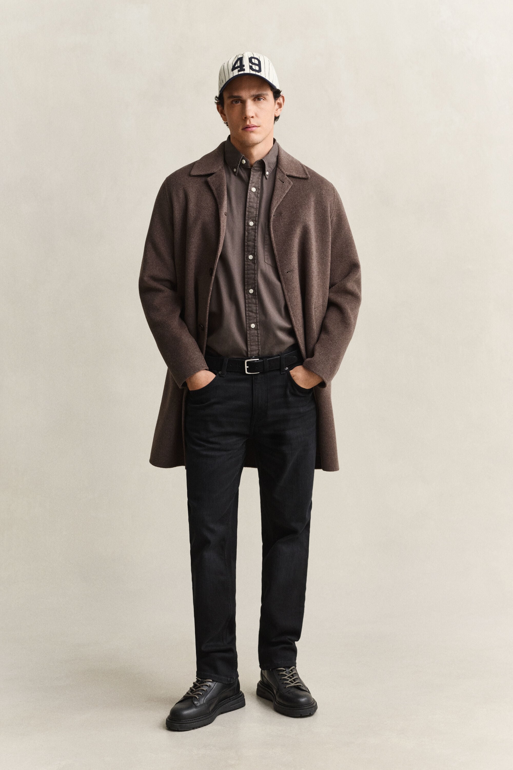 Regular fit skjorte af twill