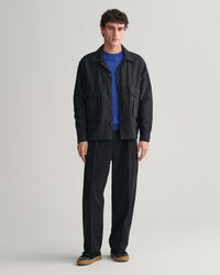 Crewneck sweater i fin bomuld