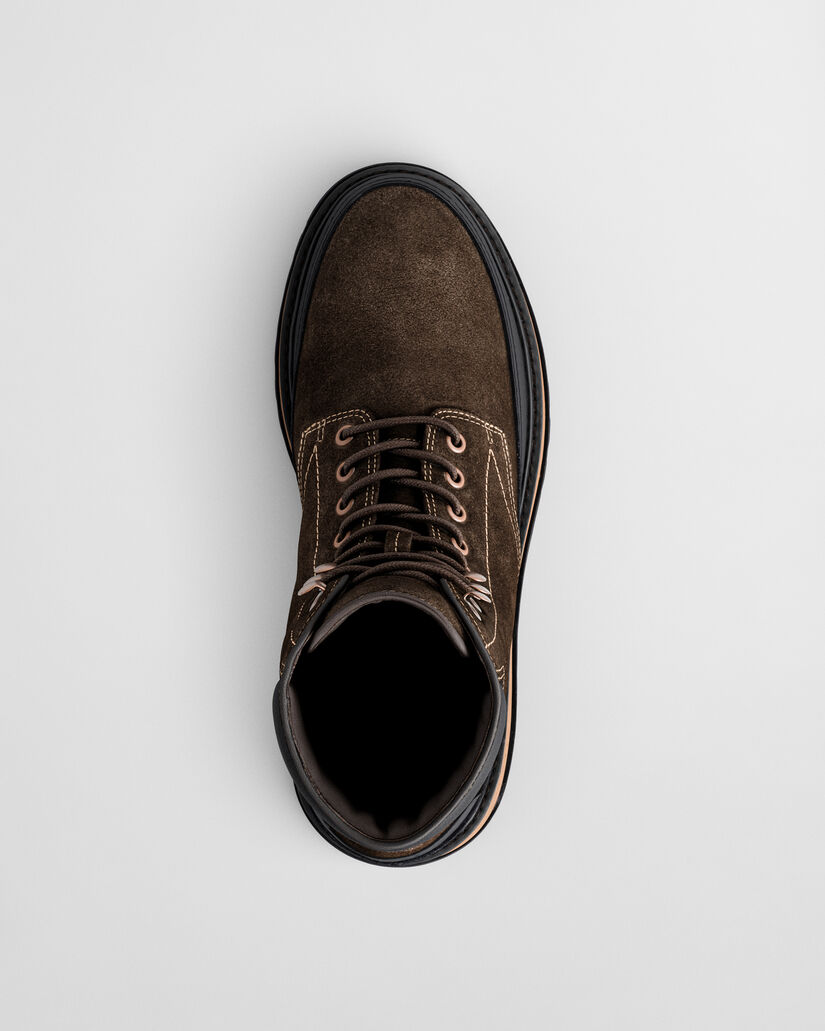 Clafton ruskindsstøvler med snørebånd