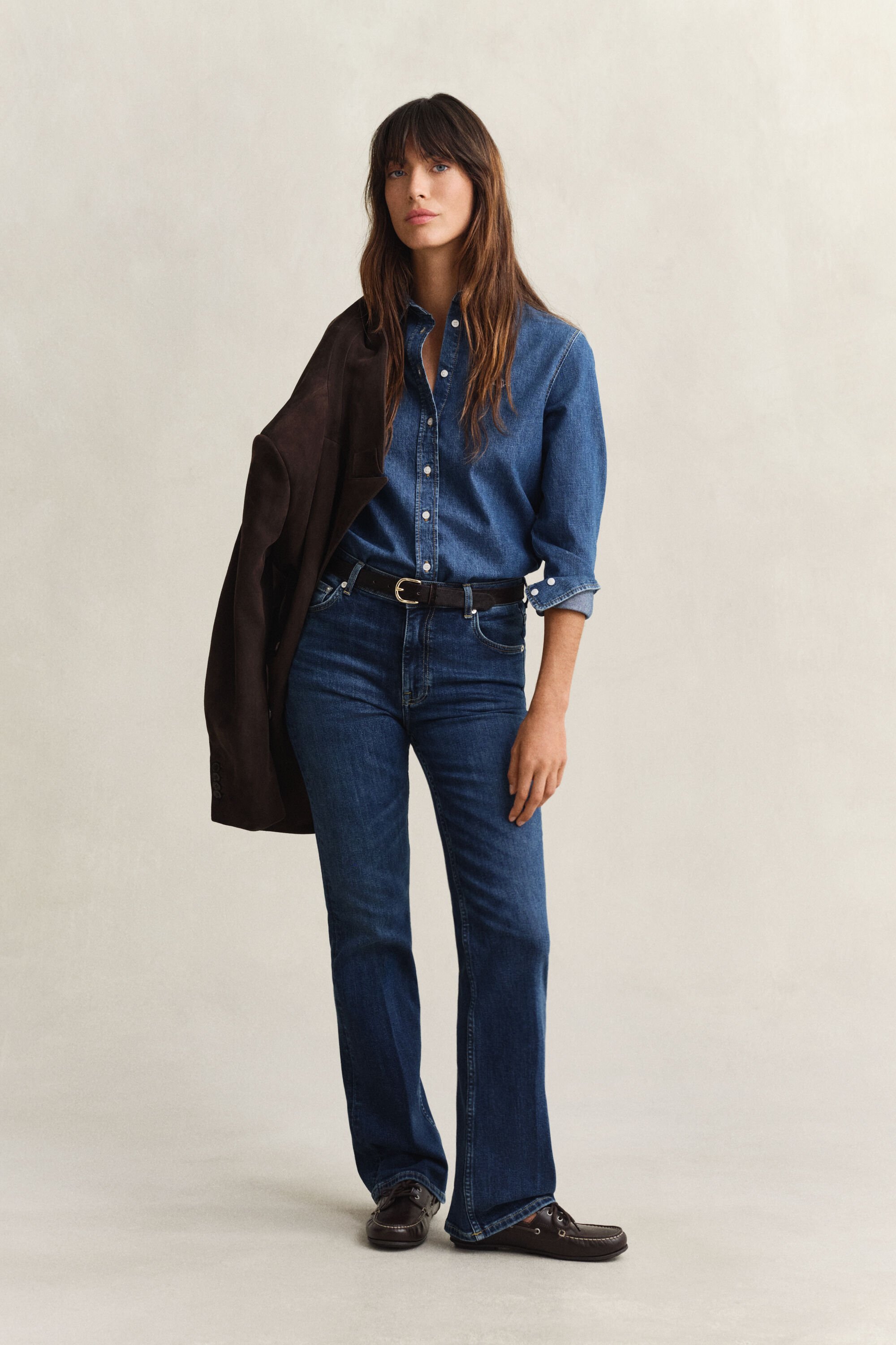 Jeans med svaj og stræk