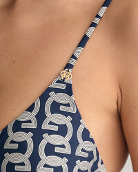 G Patterned Triangle Top