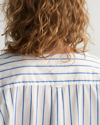 Relaxed fit popover stribet skjorte