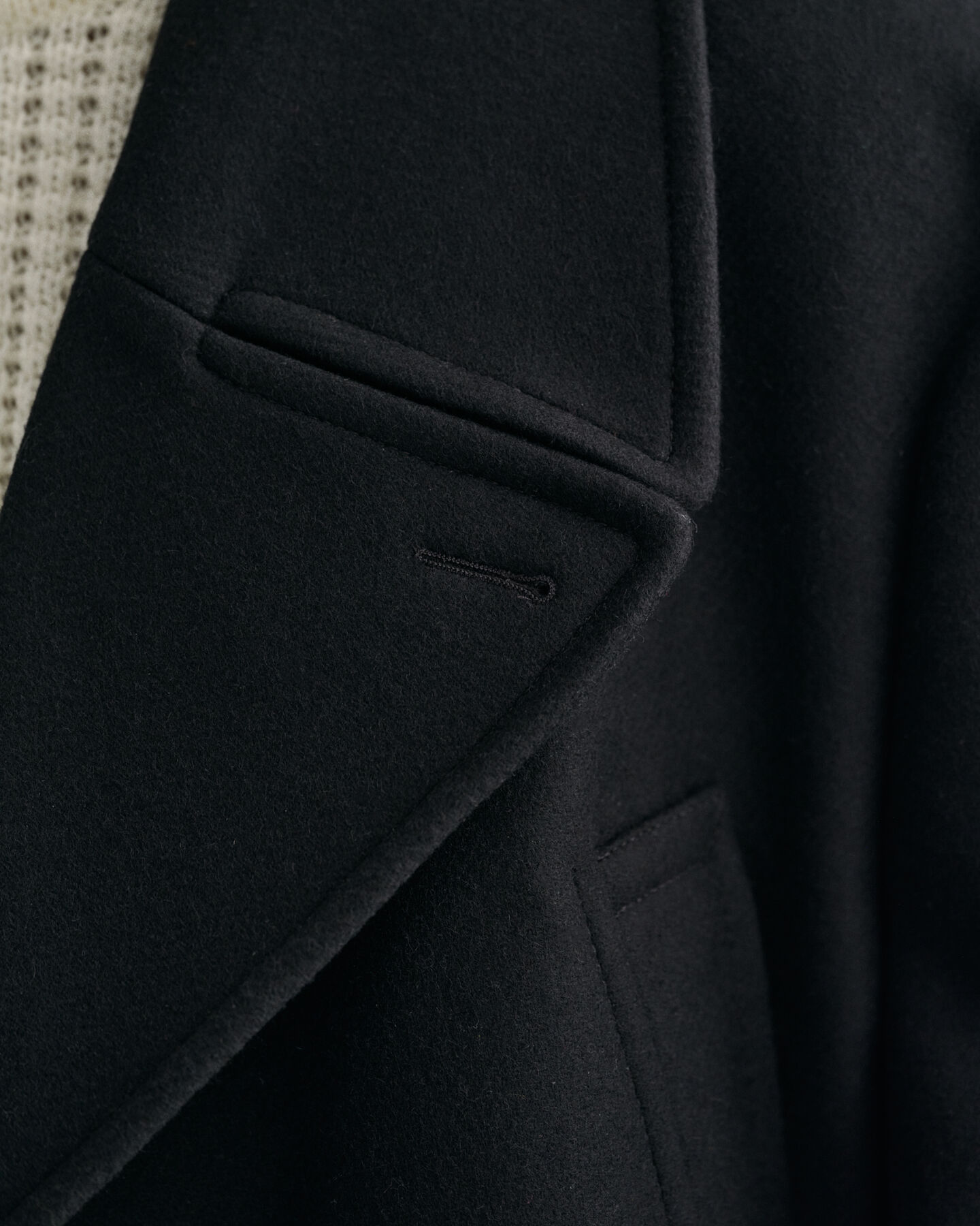 Oversized sømandsjakke af uld