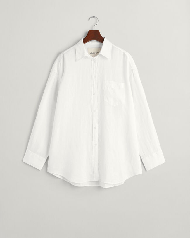 Oversized hørskjorte