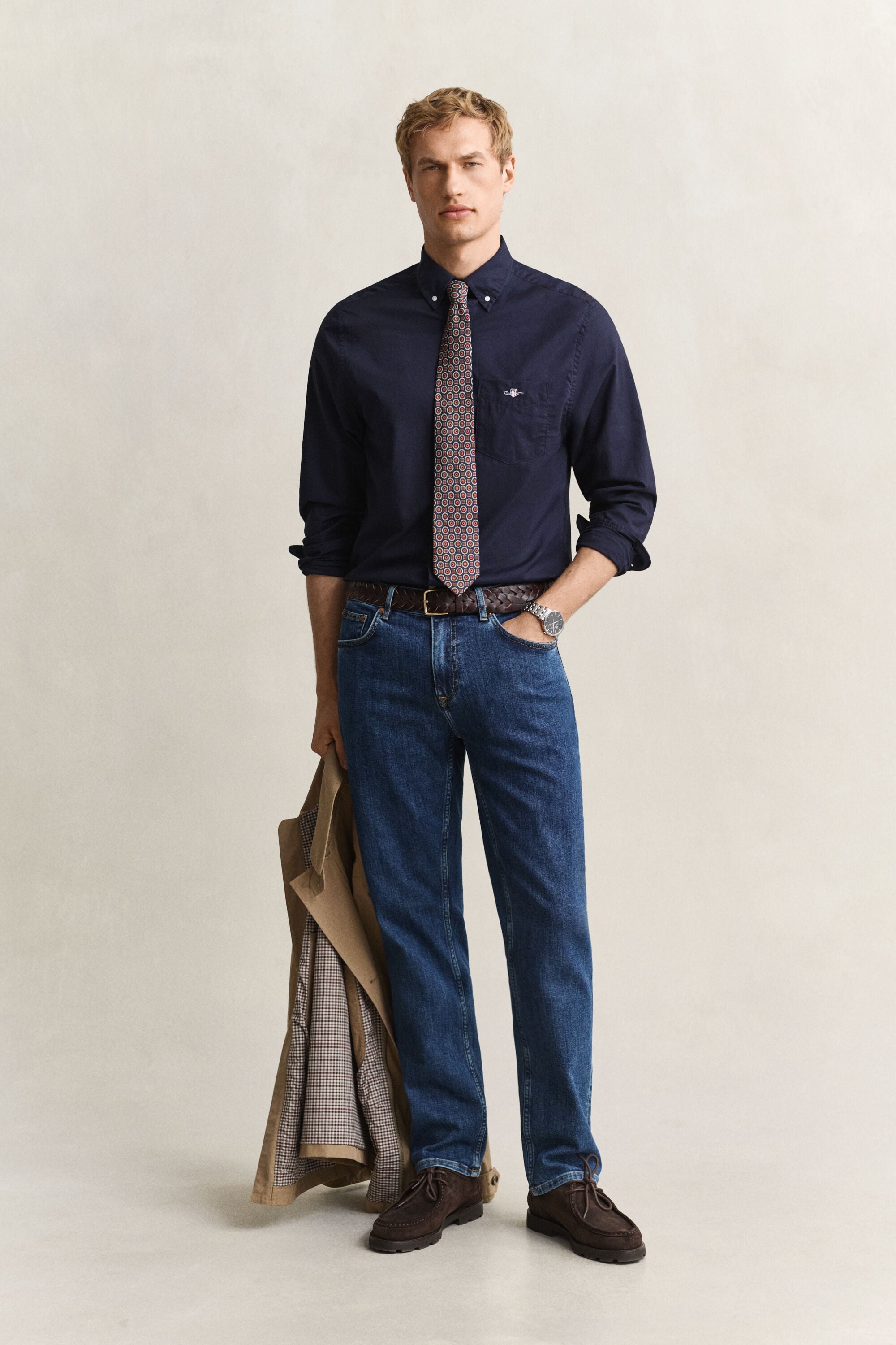 Regular fit jeans i let vask