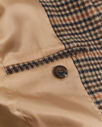 Regular fit houndstooth blazer i uld