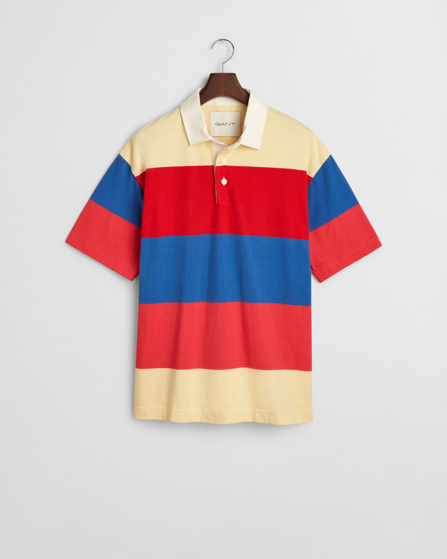 Kort&aelig;rmet Heavy Rugger med striber