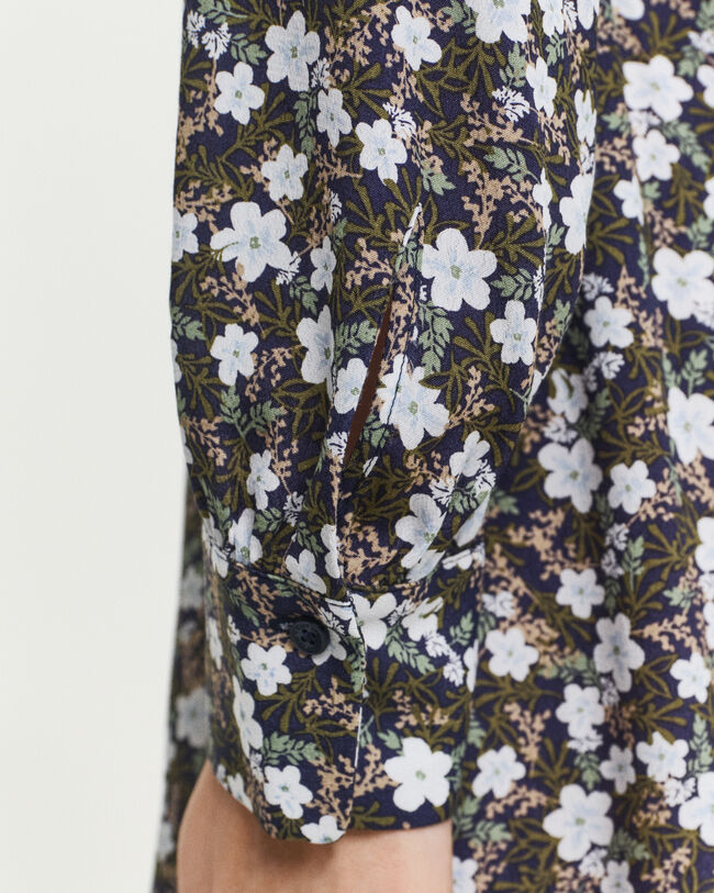 Kjole med blomstertryk