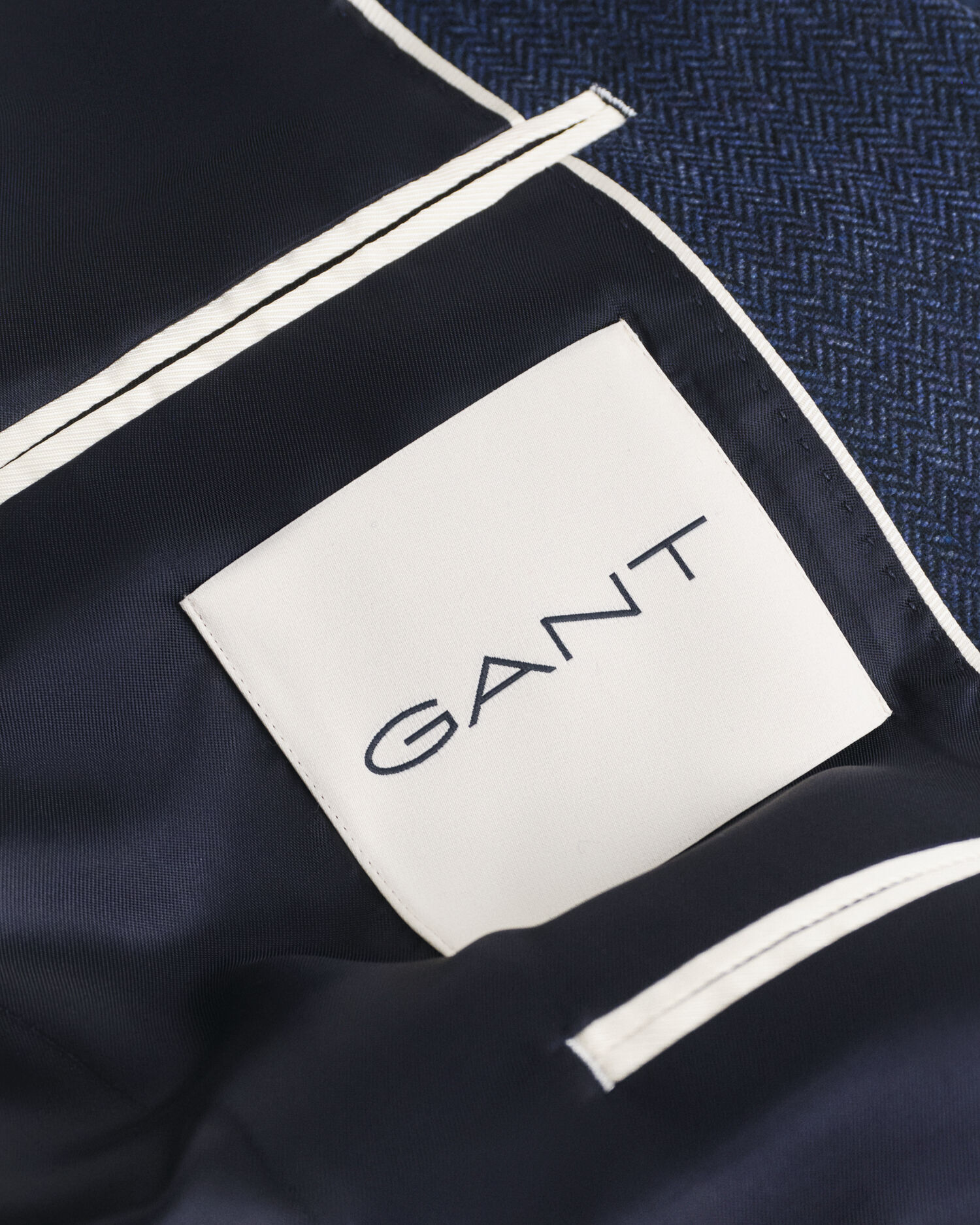 Slim fit jakkesæt-jakke i sildebensmønstret flannel