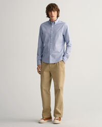 Slim fit prikket dobby-skjorte