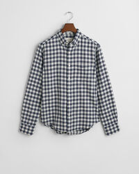 Regular fit ternet flannelskjorte