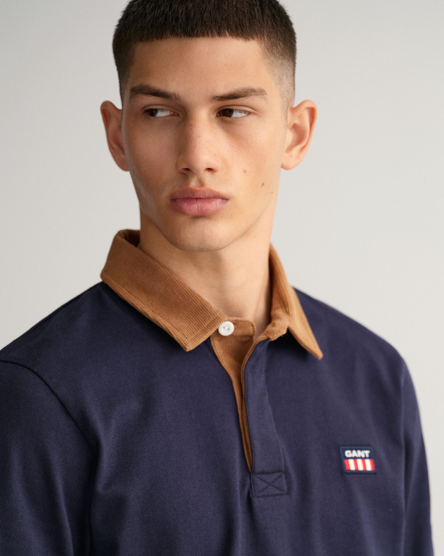 Heavy Rugger med krave i jernbanefl&oslash;jl