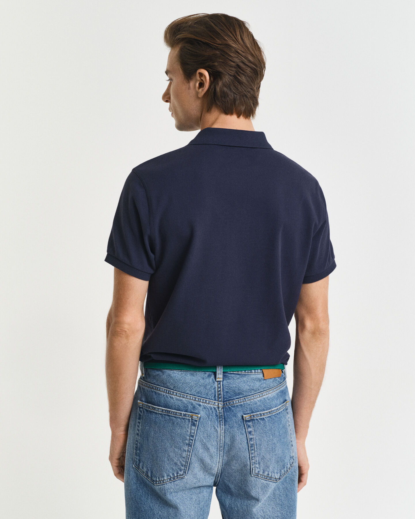 Slim fit Shield Piqué poloskjorte