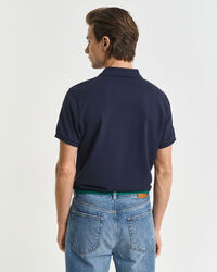 Slim fit Shield Piqué poloskjorte