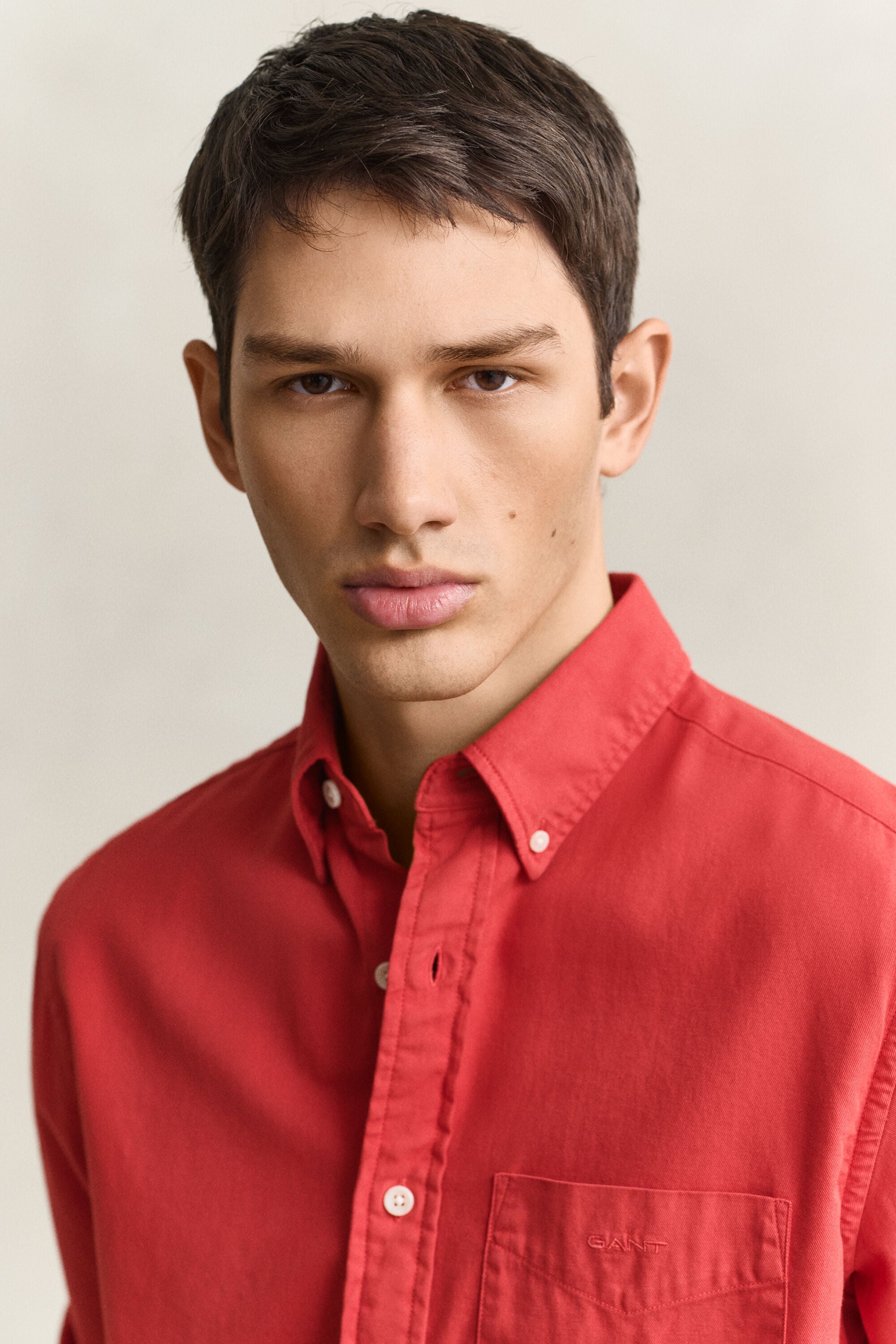 Regular fit skjorte af twill