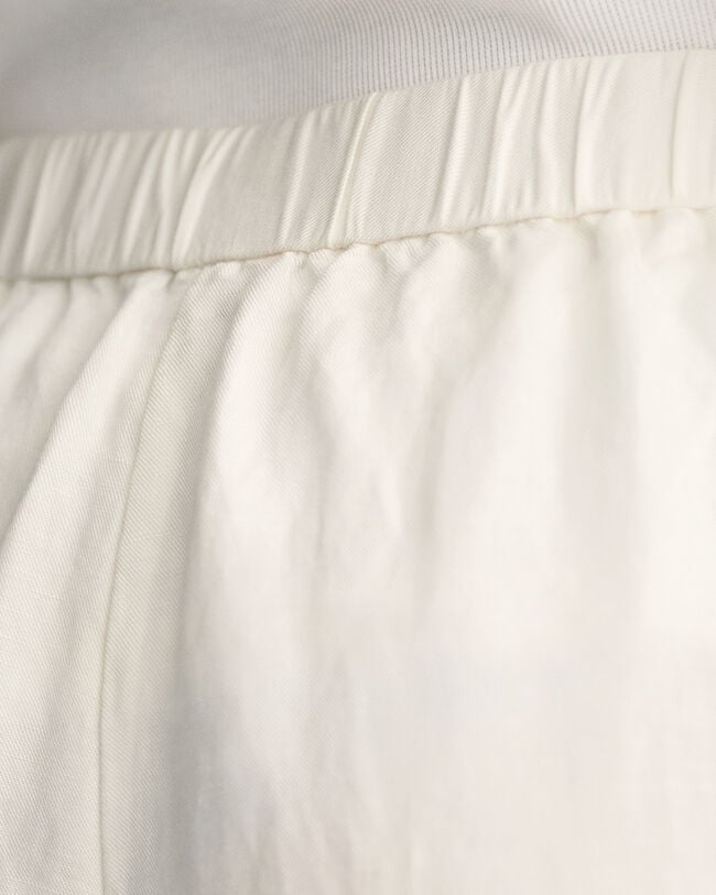 Relaxed fit pull-on bukser i hørblanding