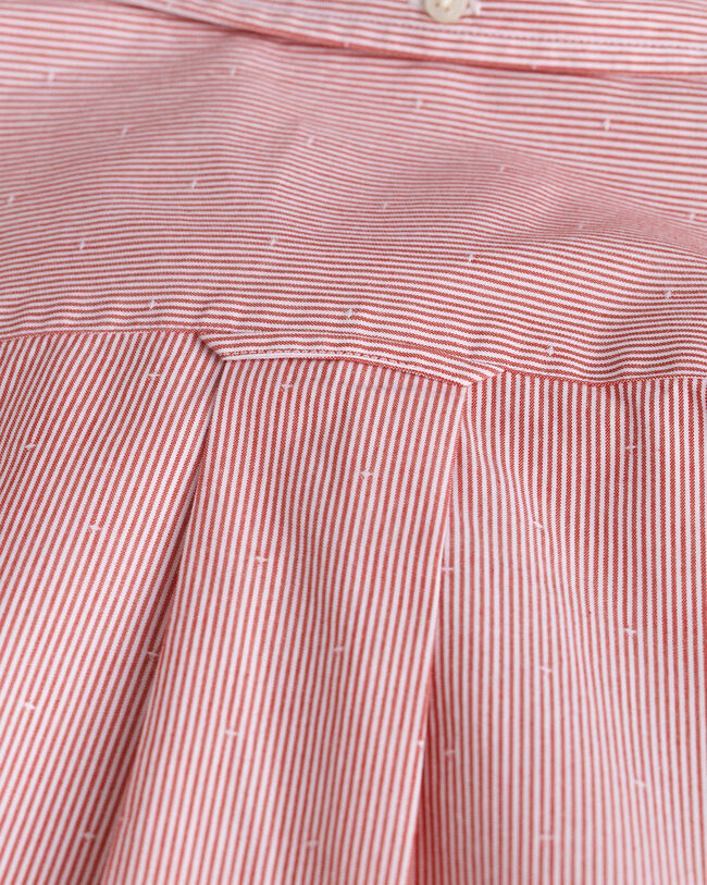 Regular fit stribet dobby-prikket skjorte