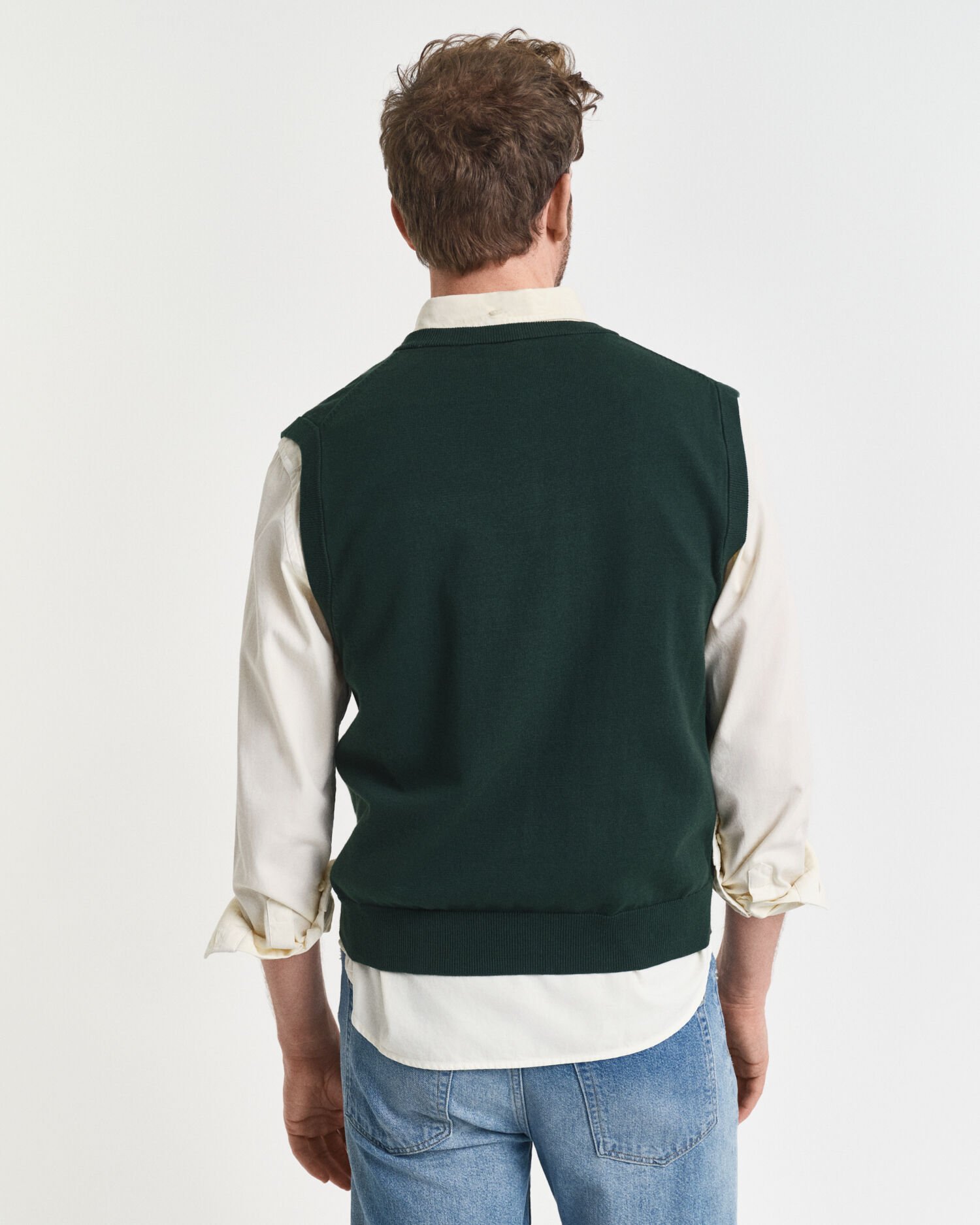 Klassisk vest af bomuld