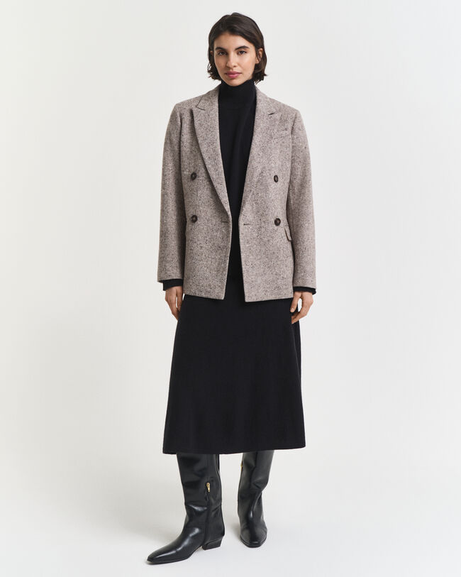 Sweater af ekstra fin lammeuld med rullekrave