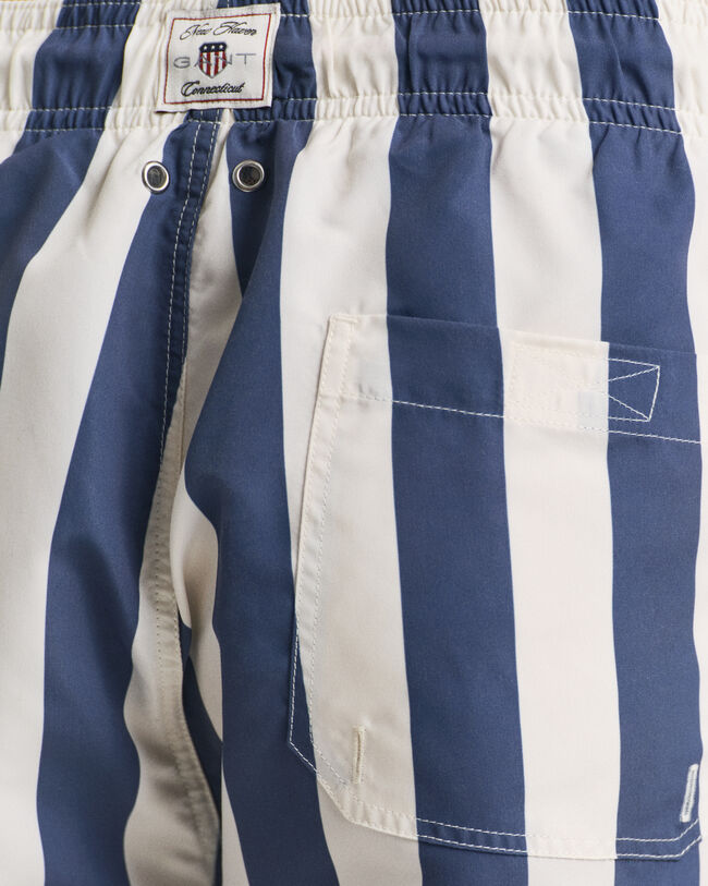 Blokstribede badeshorts