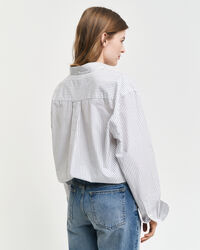 Relaxed fit Heritage Poplin skjorte med striber
