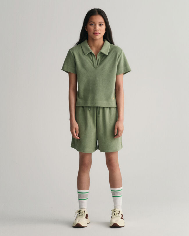 Teen Girls h&oslash;jtaljede shorts af Terry Cloth