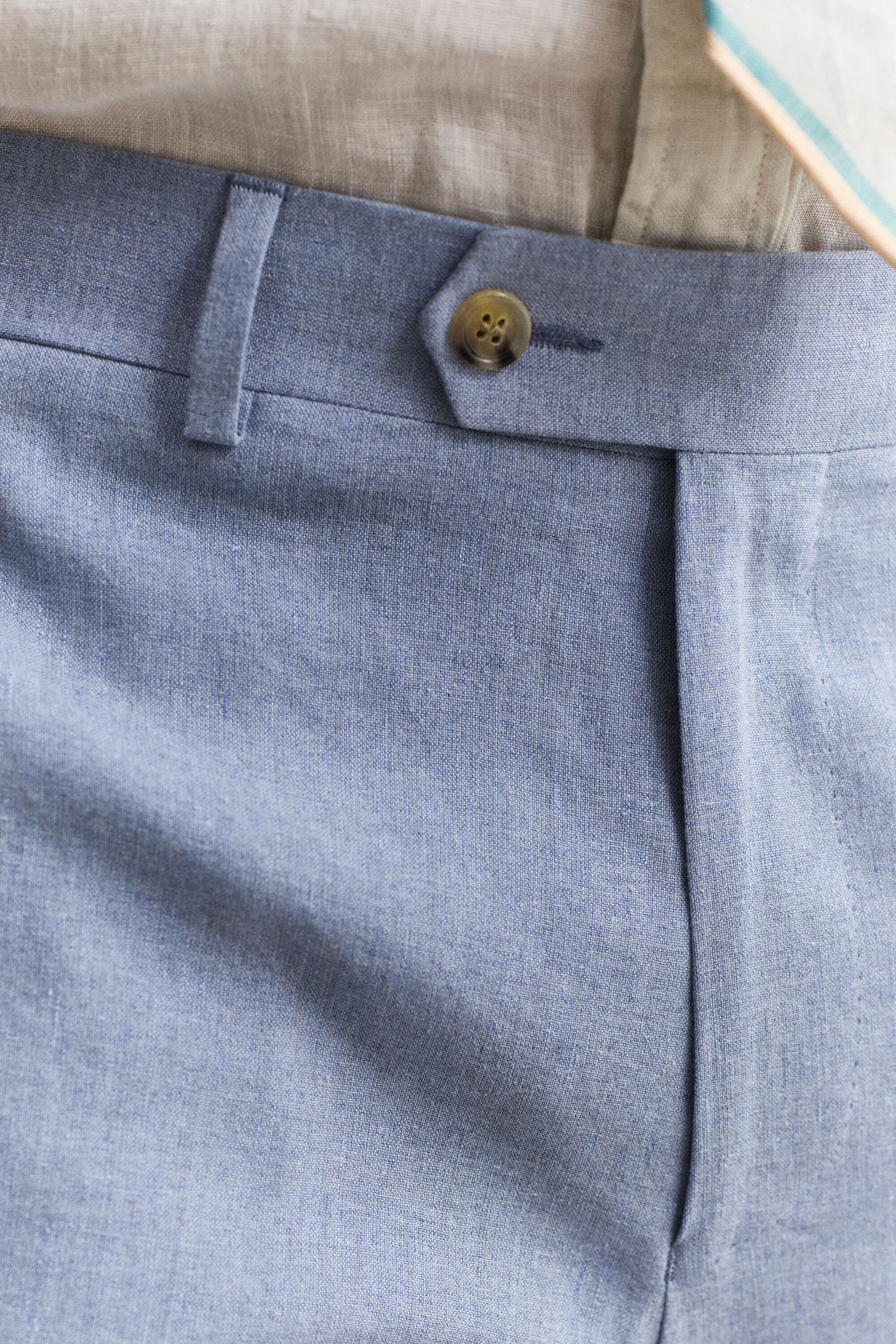 Jakkesæt-bukser i hørblanding