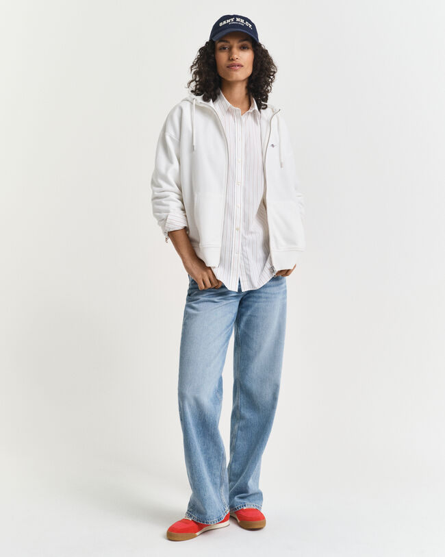 Shield hættetrøje med lynlås