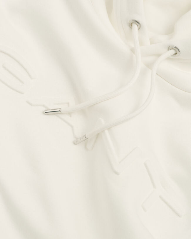 Præget hættetrøje