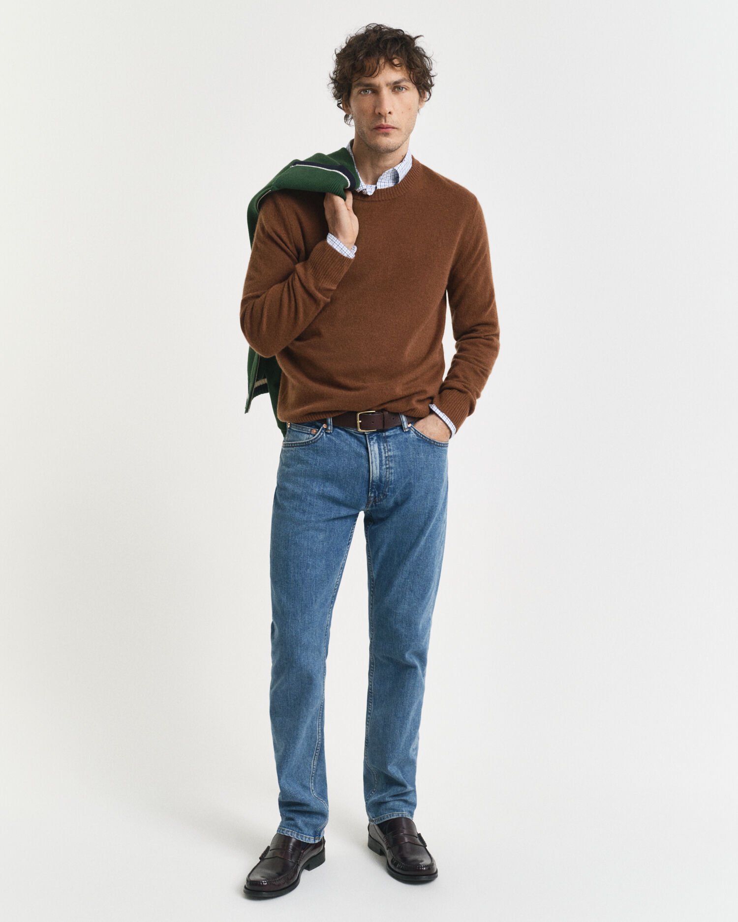 Regular fit jeans i let vask