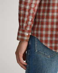 Regular fit ternet flannelskjorte